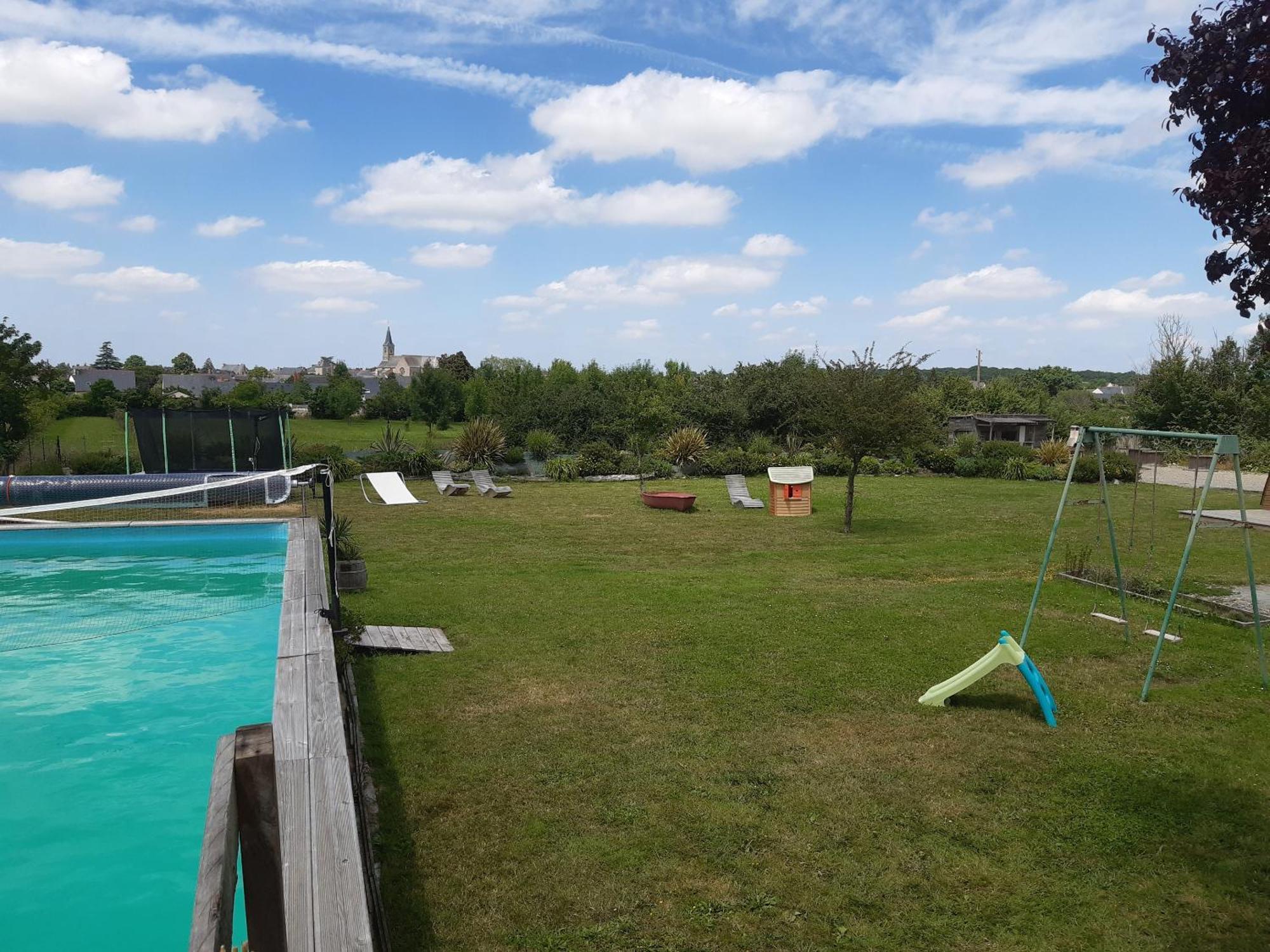 Maison A La Campagne - Piscine Beaulieu-sur-Layon Ruang foto