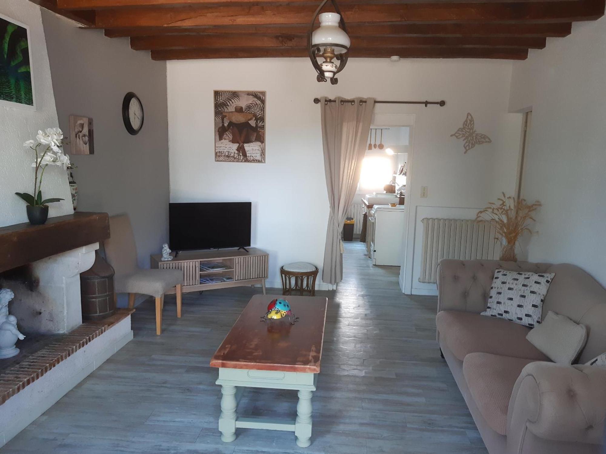 Maison A La Campagne - Piscine Beaulieu-sur-Layon Ruang foto