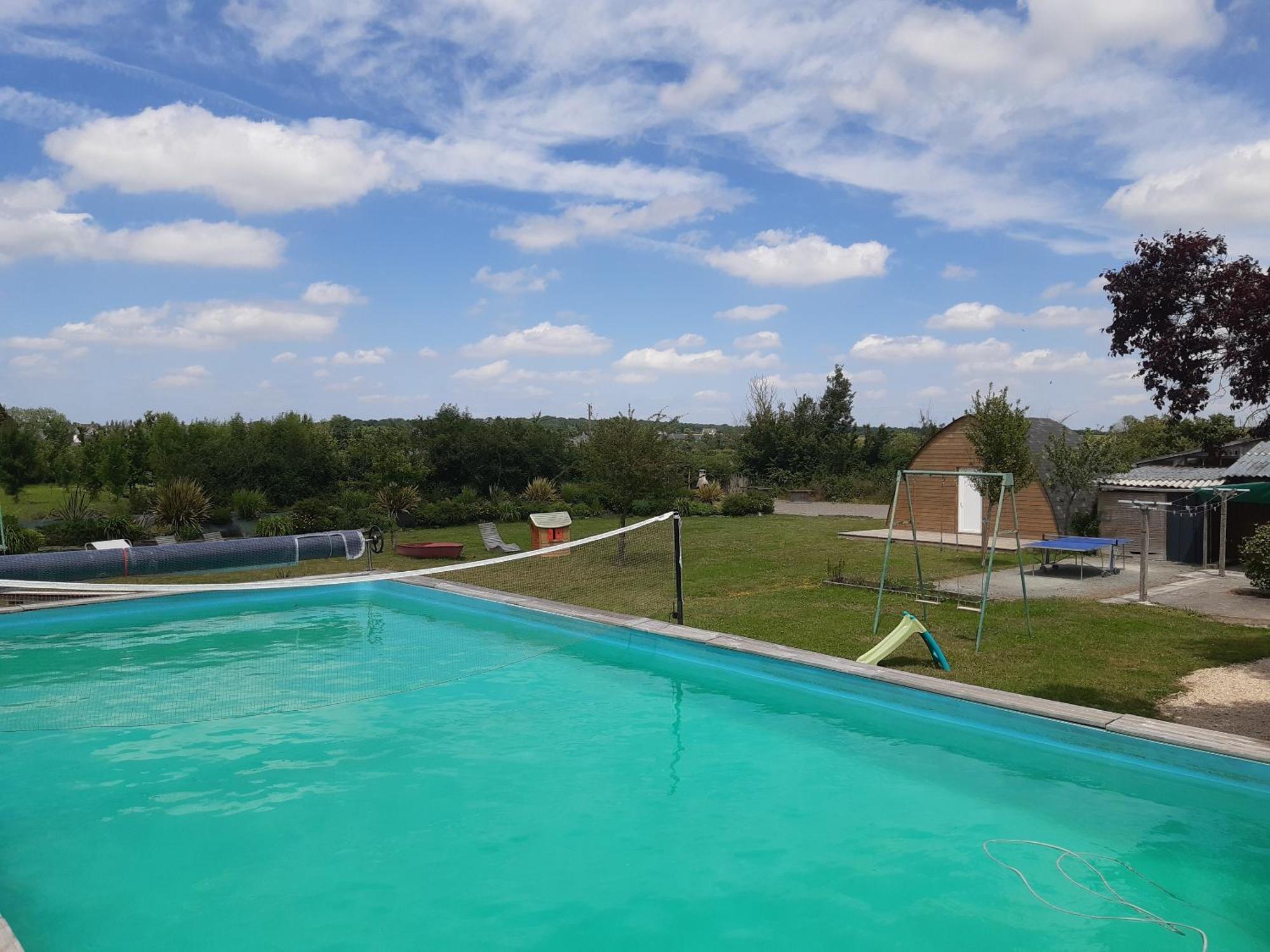 Maison A La Campagne - Piscine Beaulieu-sur-Layon Bagian luar foto